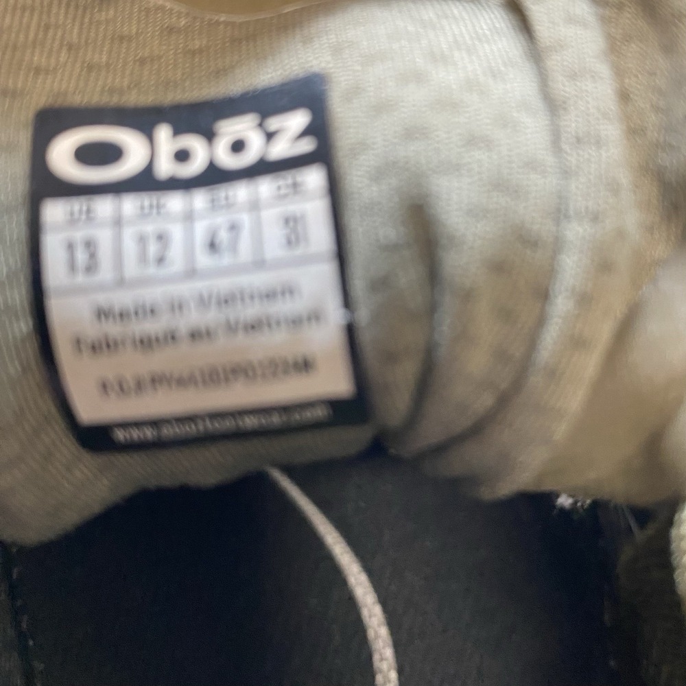 Oboz Katabatic Low LT Boots Mens 13 Green GTX Outdoor Hiking Trail Outdoor Shoes - Picture 8 of 10